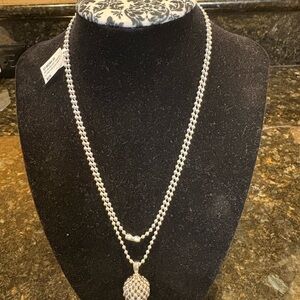 LAGOS Sterling Silver Beaded Necklace with Caviar Pendant